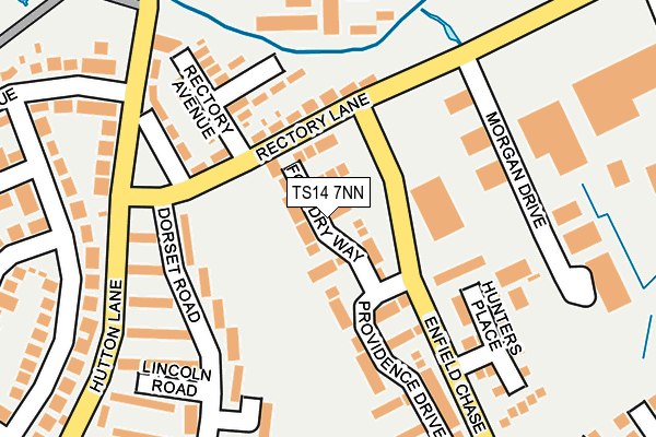 TS14 7NN map - OS OpenMap – Local (Ordnance Survey)