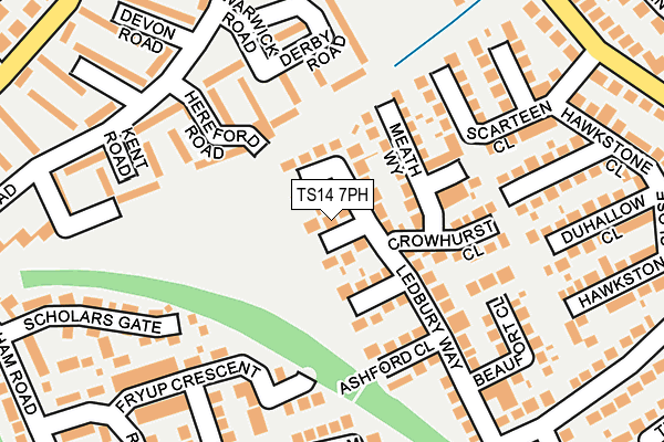 TS14 7PH map - OS OpenMap – Local (Ordnance Survey)