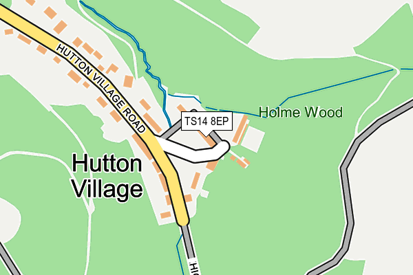 TS14 8EP map - OS OpenMap – Local (Ordnance Survey)