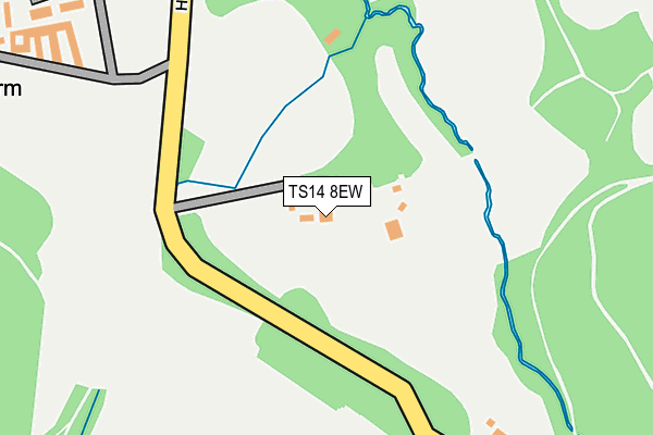 TS14 8EW map - OS OpenMap – Local (Ordnance Survey)