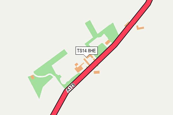 TS14 8HE map - OS OpenMap – Local (Ordnance Survey)
