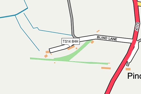 TS14 8HH map - OS OpenMap – Local (Ordnance Survey)