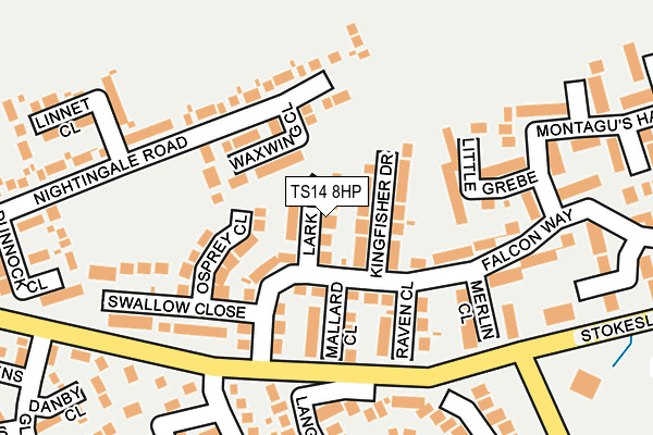 TS14 8HP map - OS OpenMap – Local (Ordnance Survey)