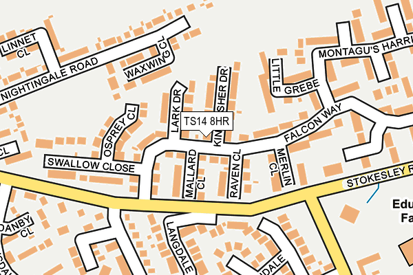 TS14 8HR map - OS OpenMap – Local (Ordnance Survey)