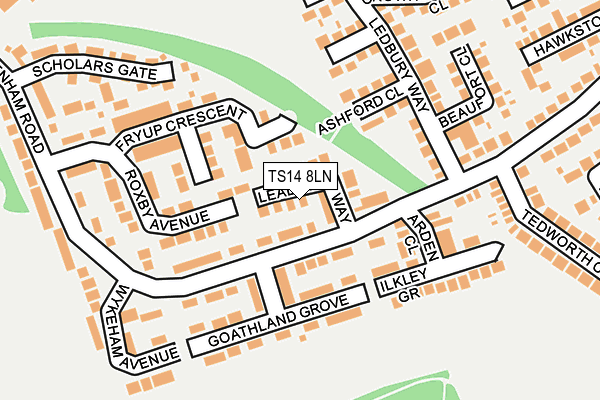 TS14 8LN map - OS OpenMap – Local (Ordnance Survey)