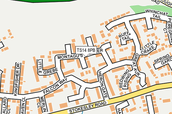 TS14 8PB map - OS OpenMap – Local (Ordnance Survey)