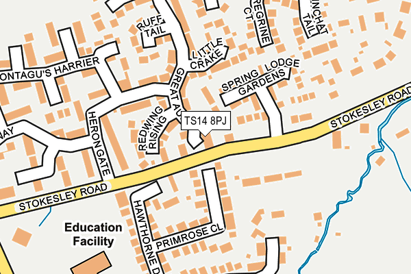 TS14 8PJ map - OS OpenMap – Local (Ordnance Survey)