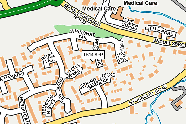 TS14 8PP map - OS OpenMap – Local (Ordnance Survey)