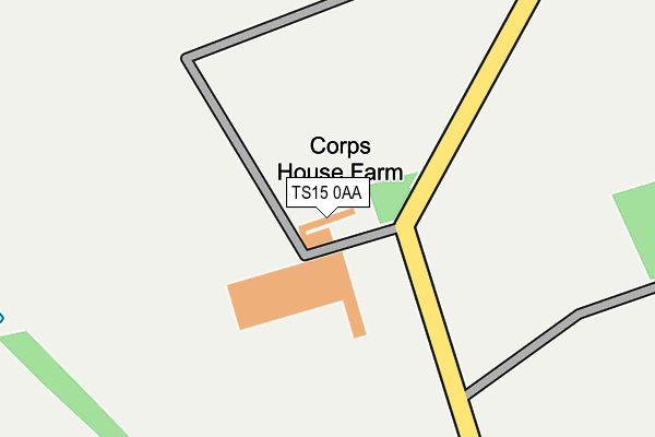 TS15 0AA map - OS OpenMap – Local (Ordnance Survey)