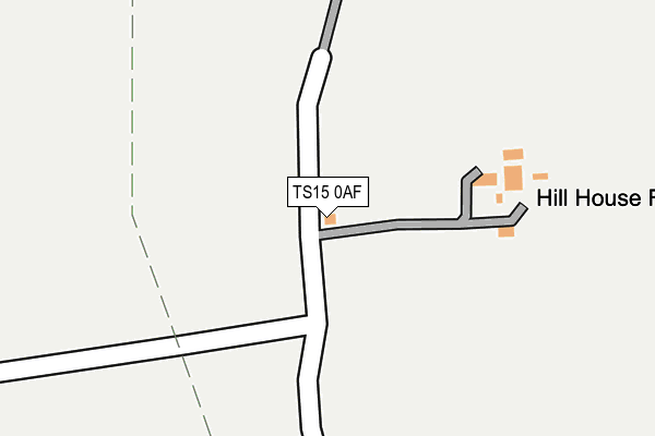 TS15 0AF map - OS OpenMap – Local (Ordnance Survey)