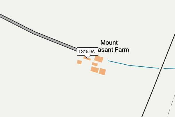 TS15 0AJ map - OS OpenMap – Local (Ordnance Survey)