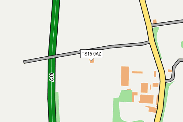 TS15 0AZ map - OS OpenMap – Local (Ordnance Survey)