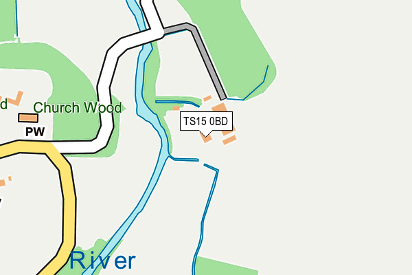 TS15 0BD map - OS OpenMap – Local (Ordnance Survey)