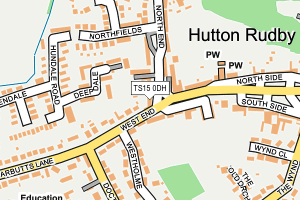 TS15 0DH map - OS OpenMap – Local (Ordnance Survey)