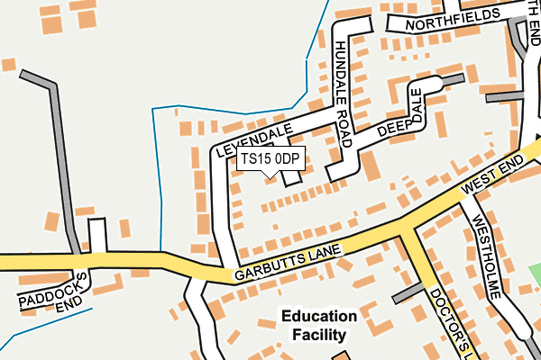 TS15 0DP map - OS OpenMap – Local (Ordnance Survey)