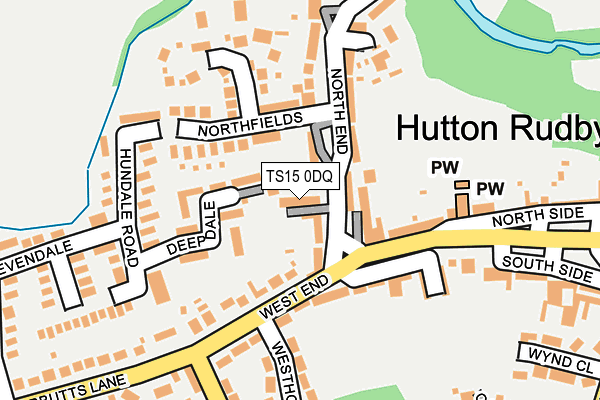 TS15 0DQ map - OS OpenMap – Local (Ordnance Survey)