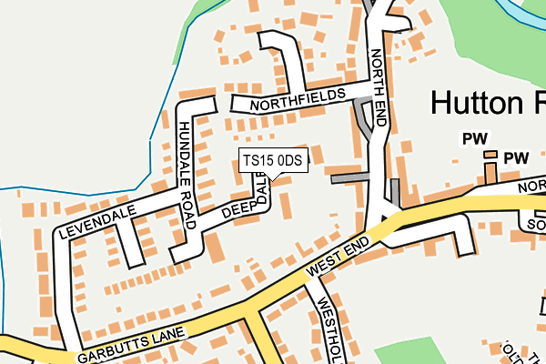 TS15 0DS map - OS OpenMap – Local (Ordnance Survey)