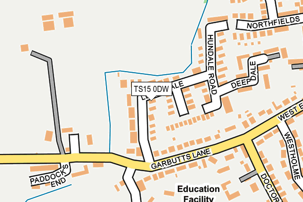 TS15 0DW map - OS OpenMap – Local (Ordnance Survey)