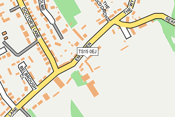 TS15 0EJ map - OS OpenMap – Local (Ordnance Survey)