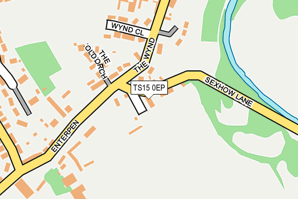 TS15 0EP map - OS OpenMap – Local (Ordnance Survey)