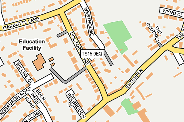 TS15 0EQ map - OS OpenMap – Local (Ordnance Survey)