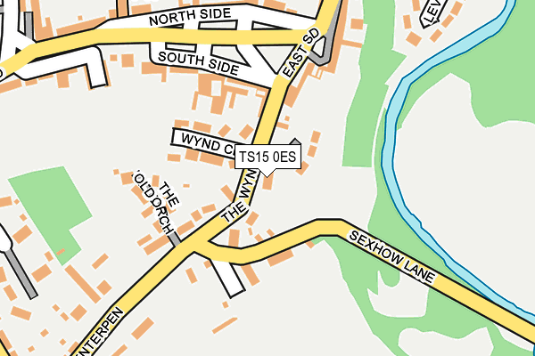 TS15 0ES map - OS OpenMap – Local (Ordnance Survey)