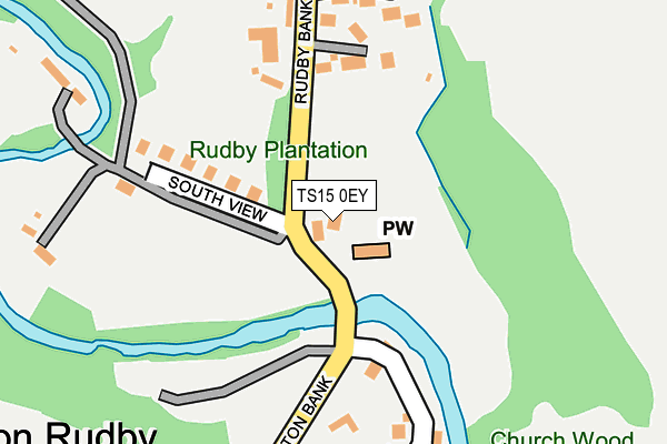 TS15 0EY map - OS OpenMap – Local (Ordnance Survey)