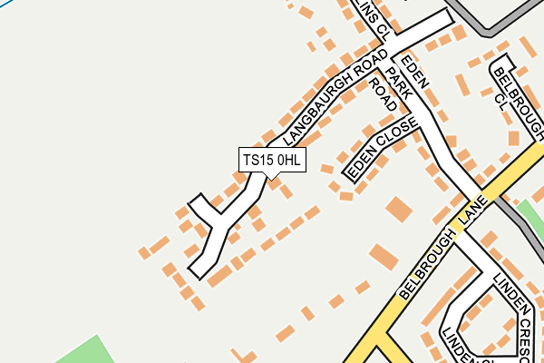 TS15 0HL map - OS OpenMap – Local (Ordnance Survey)