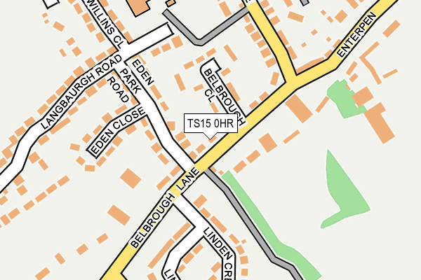 TS15 0HR map - OS OpenMap – Local (Ordnance Survey)