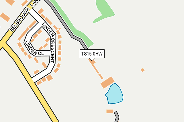 TS15 0HW map - OS OpenMap – Local (Ordnance Survey)