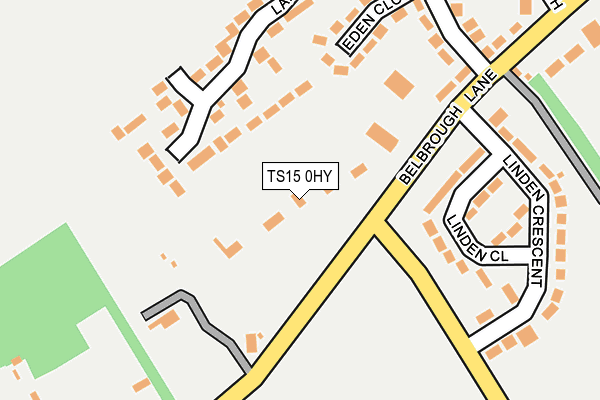 TS15 0HY map - OS OpenMap – Local (Ordnance Survey)