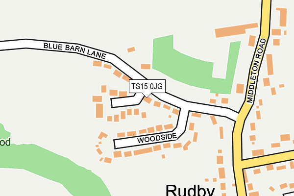 TS15 0JG map - OS OpenMap – Local (Ordnance Survey)