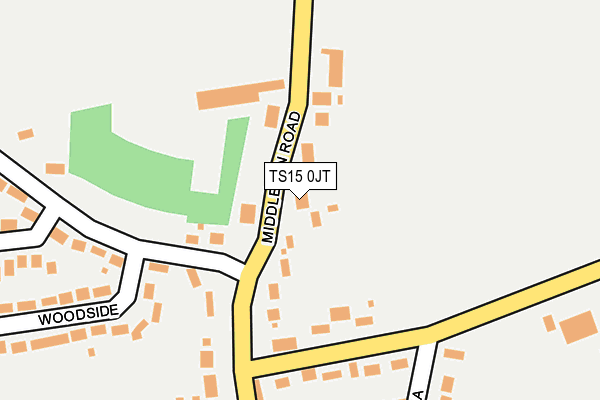 TS15 0JT map - OS OpenMap – Local (Ordnance Survey)