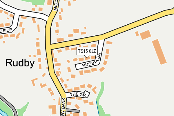 TS15 0JZ map - OS OpenMap – Local (Ordnance Survey)