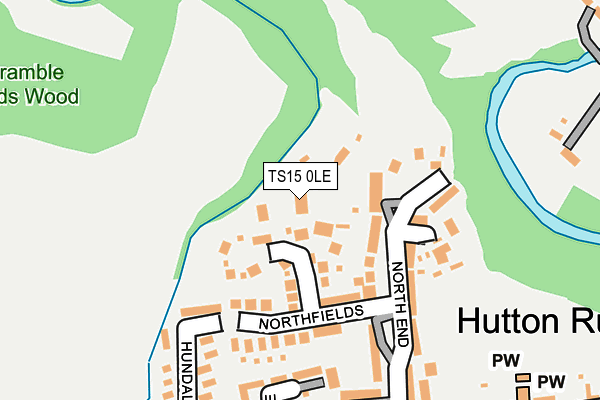 TS15 0LE map - OS OpenMap – Local (Ordnance Survey)