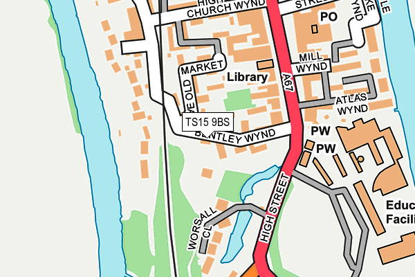 Map of TOWN CENTRE CARS LIMITED at local scale