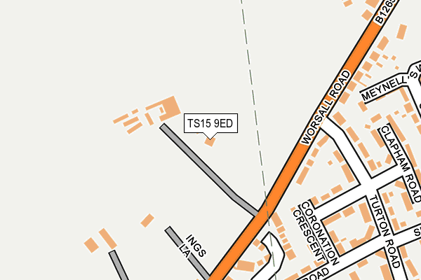TS15 9ED map - OS OpenMap – Local (Ordnance Survey)