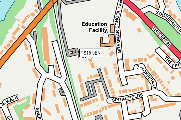 TS15 9EN map - OS OpenMap – Local (Ordnance Survey)