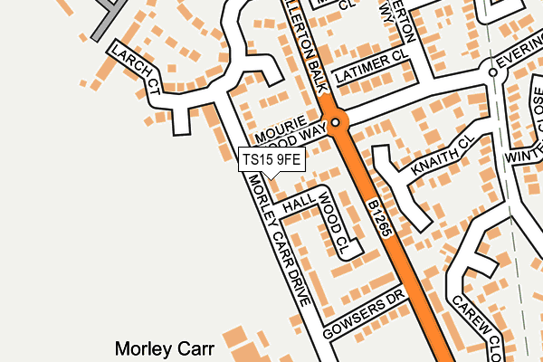 TS15 9FE map - OS OpenMap – Local (Ordnance Survey)