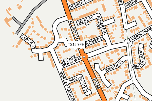 TS15 9FH map - OS OpenMap – Local (Ordnance Survey)