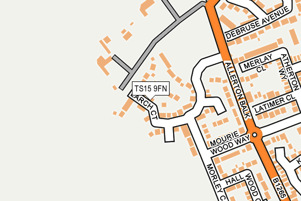 TS15 9FN map - OS OpenMap – Local (Ordnance Survey)