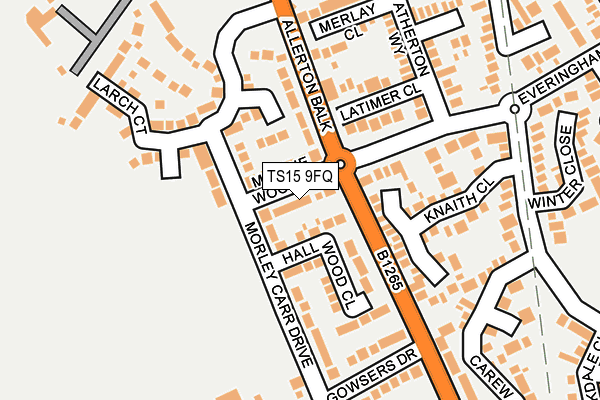 TS15 9FQ map - OS OpenMap – Local (Ordnance Survey)