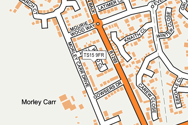 TS15 9FR map - OS OpenMap – Local (Ordnance Survey)