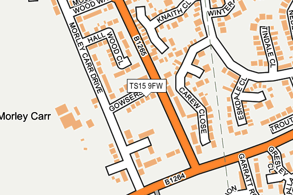 TS15 9FW map - OS OpenMap – Local (Ordnance Survey)