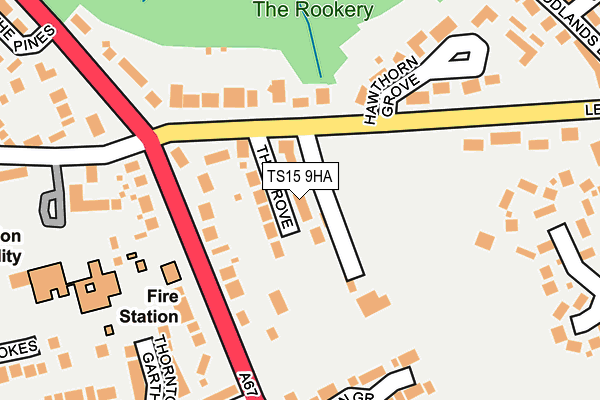 TS15 9HA map - OS OpenMap – Local (Ordnance Survey)