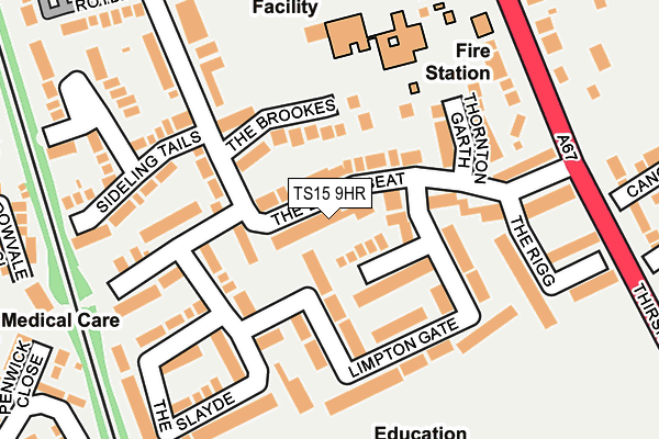 TS15 9HR map - OS OpenMap – Local (Ordnance Survey)
