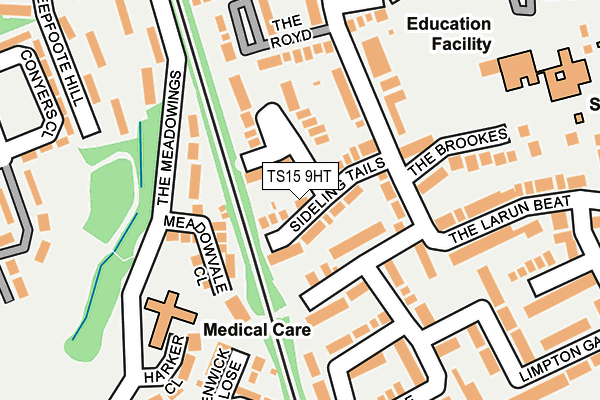 TS15 9HT map - OS OpenMap – Local (Ordnance Survey)