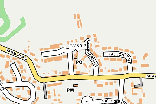 TS15 9JB map - OS OpenMap – Local (Ordnance Survey)