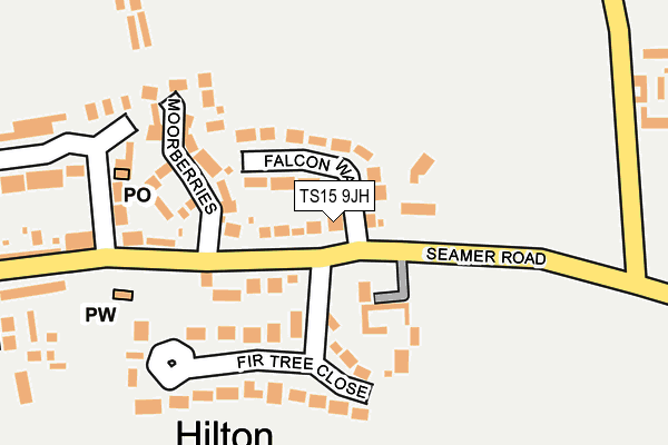 TS15 9JH map - OS OpenMap – Local (Ordnance Survey)