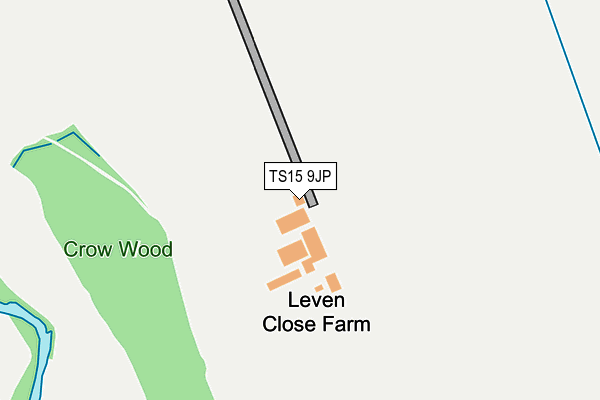 TS15 9JP map - OS OpenMap – Local (Ordnance Survey)
